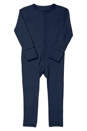 RIB JERSEY FULL BODY - NAVY