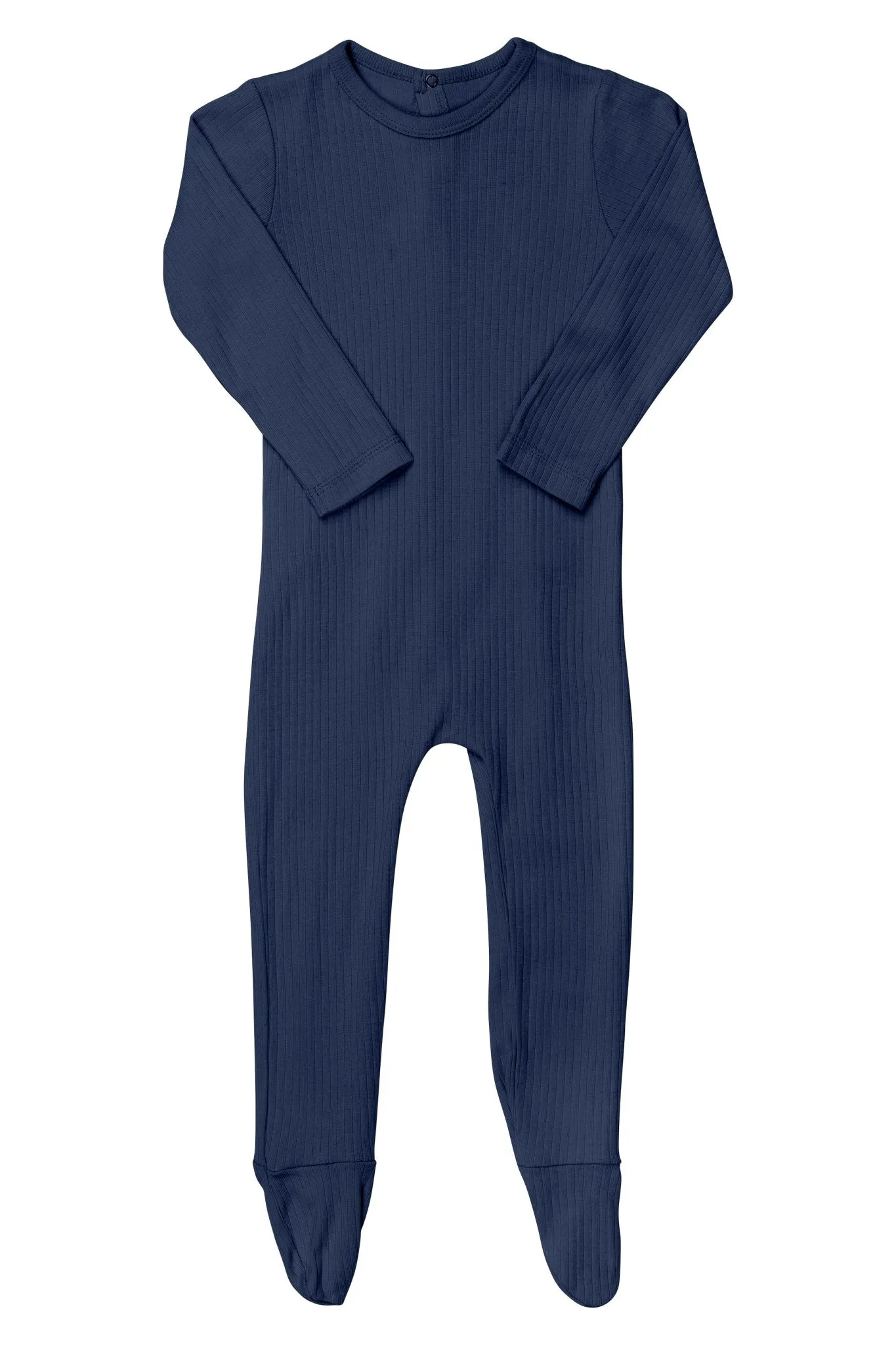 RIB JERSEY FULL BODY W. BACK OPENING - NAVY