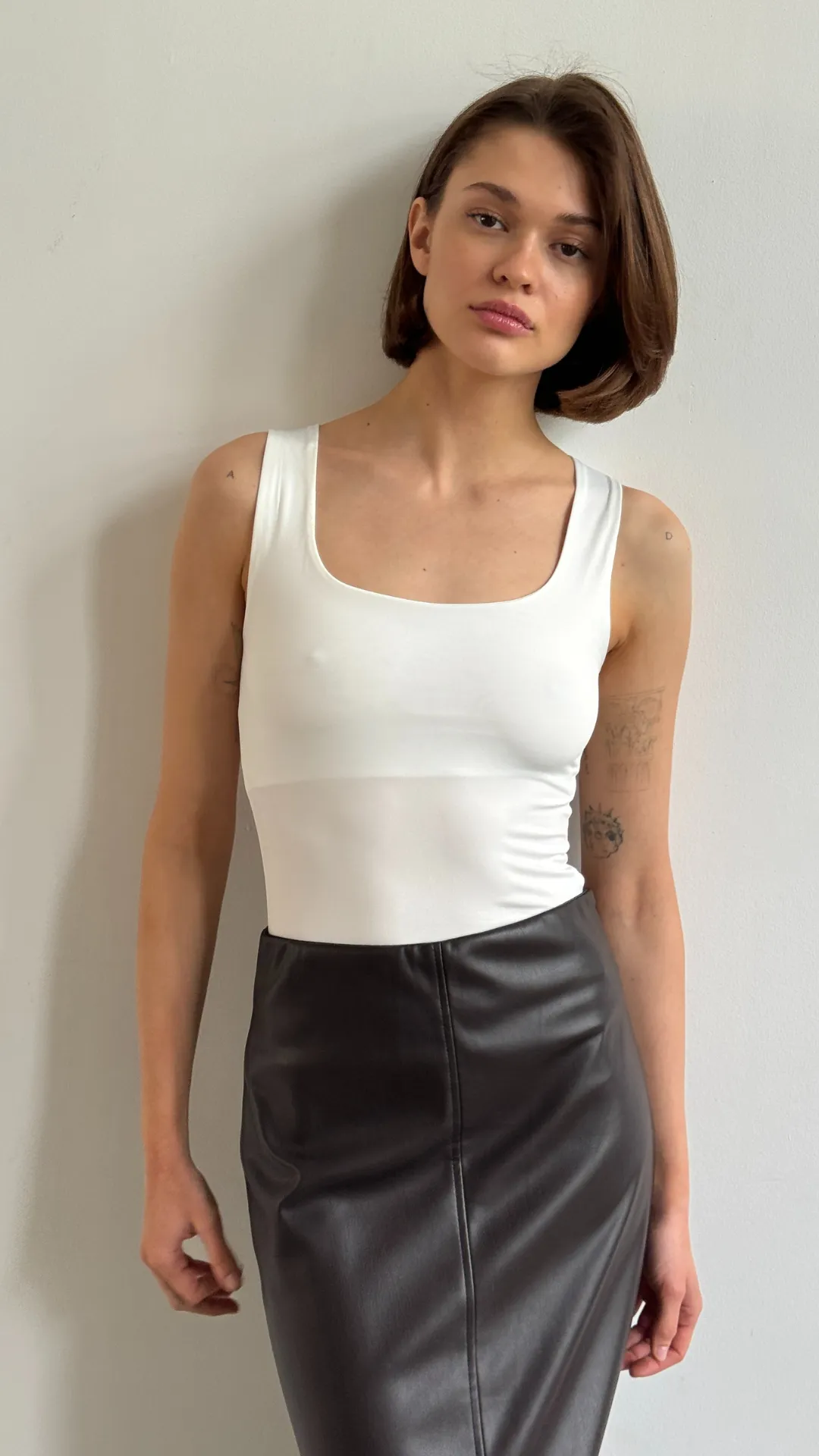 RILEY PENCIL SKIRT - ESPRESSO