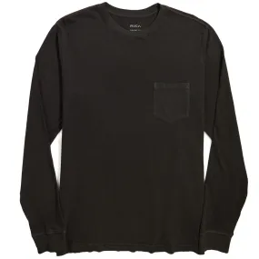 RVCA Ptc Pigment Long Sleeve T-Shirt - Pirate Black