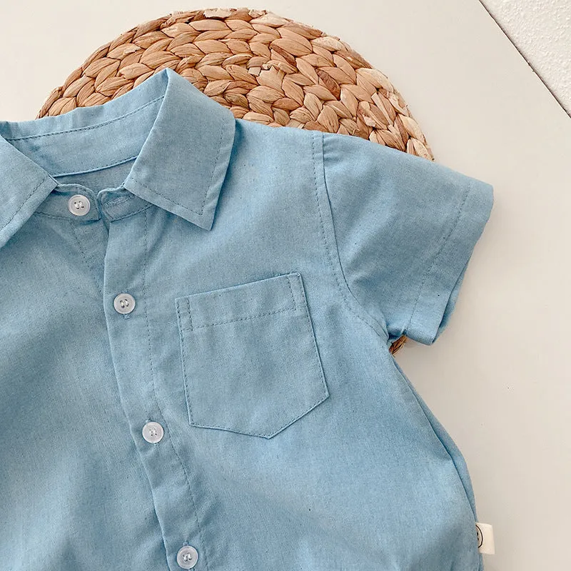 Short-sleeved Dress Romper