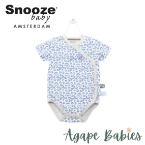 Snoozebaby Romper ss Mosaic indigo wrap  - 4 Sizes