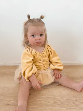 Sophie Ballet Tutu Romper_Yellow