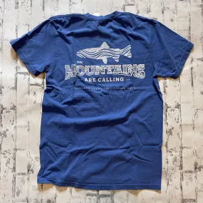 Southern Charm "Native Trout" Short Sleeve T-shirt - Flo Blue