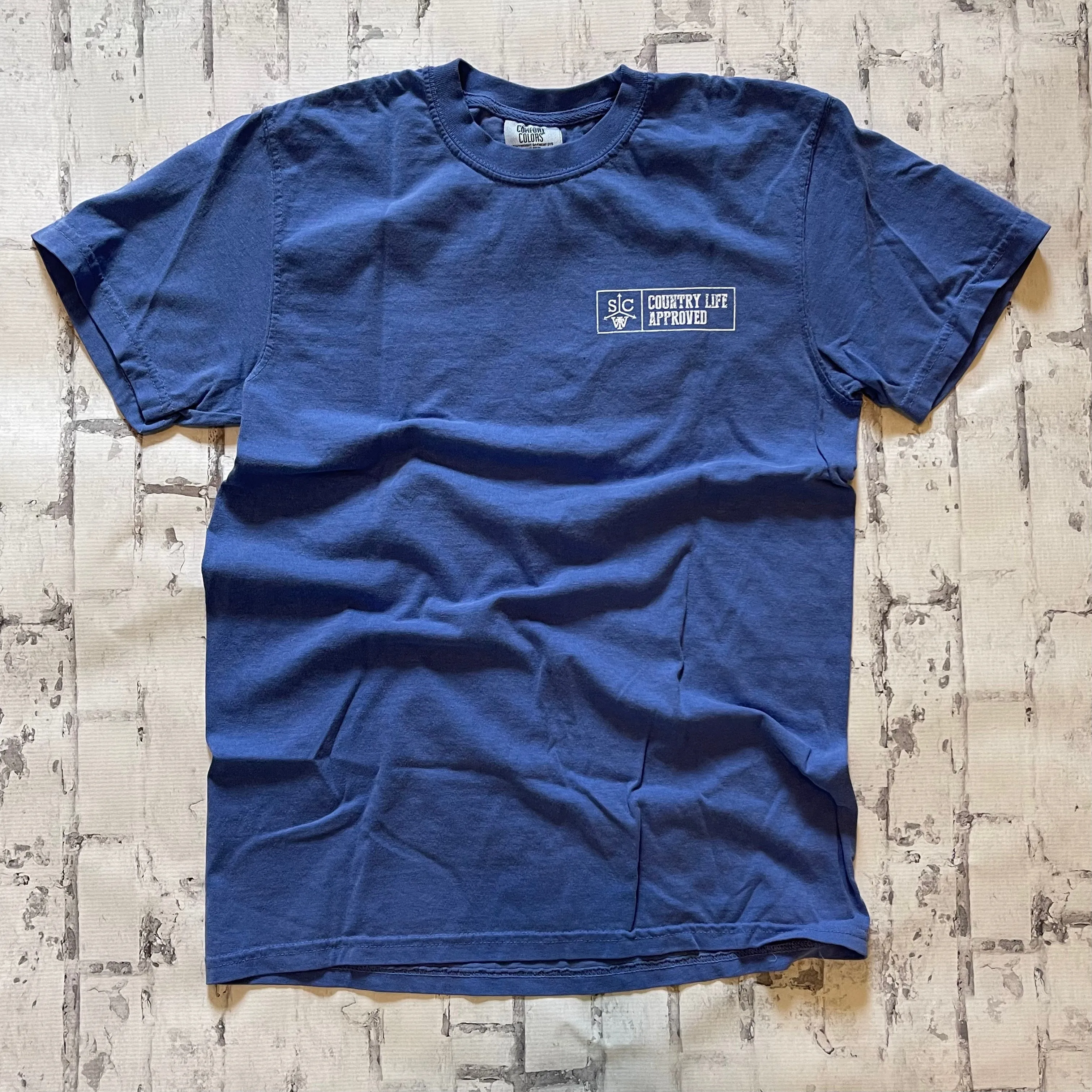Southern Charm "Native Trout" Short Sleeve T-shirt - Flo Blue