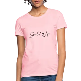Spoiled Wife T-Shirt (Elegant Cursive Letters)