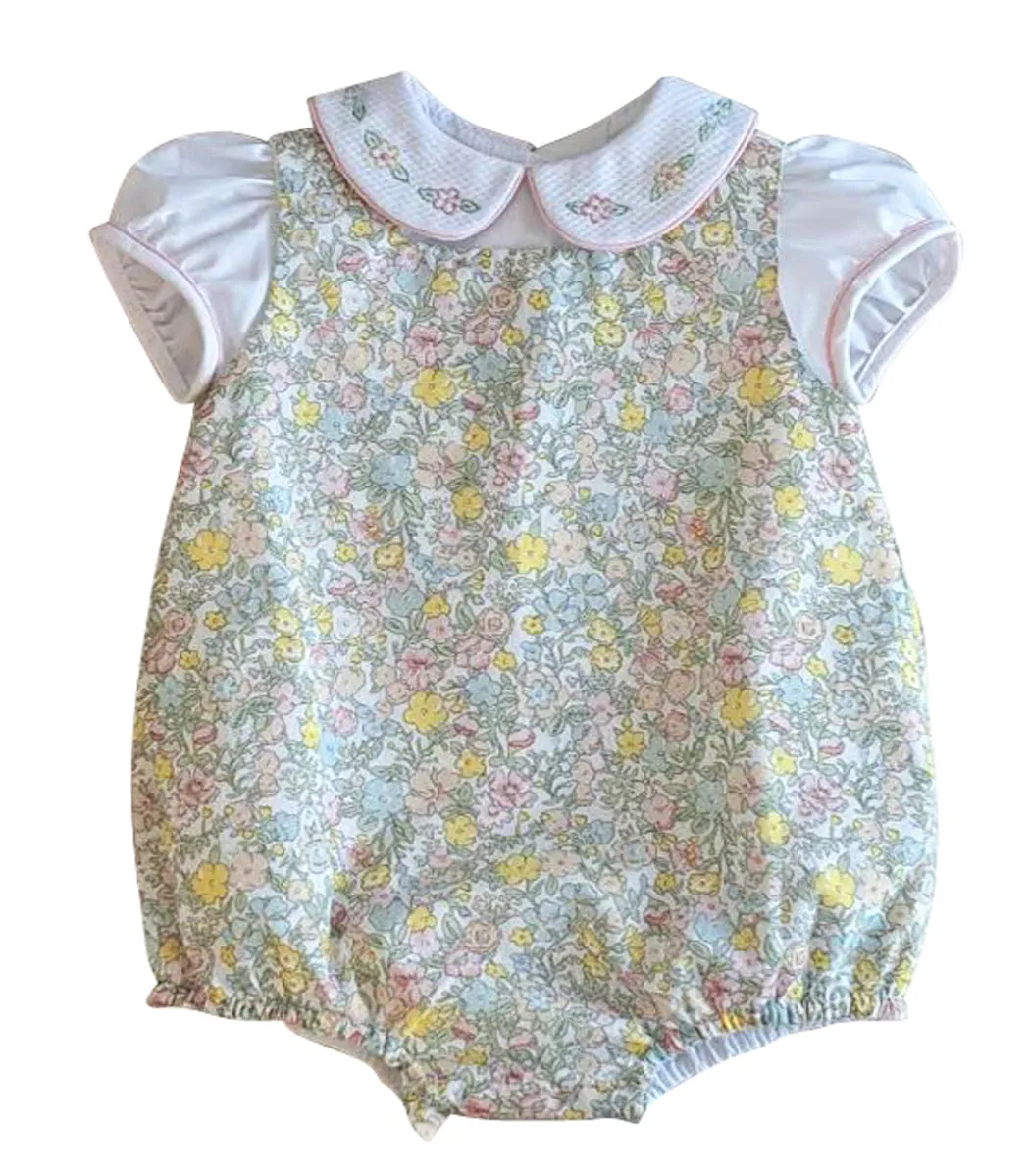 Spring Again Floral baby girl romper
