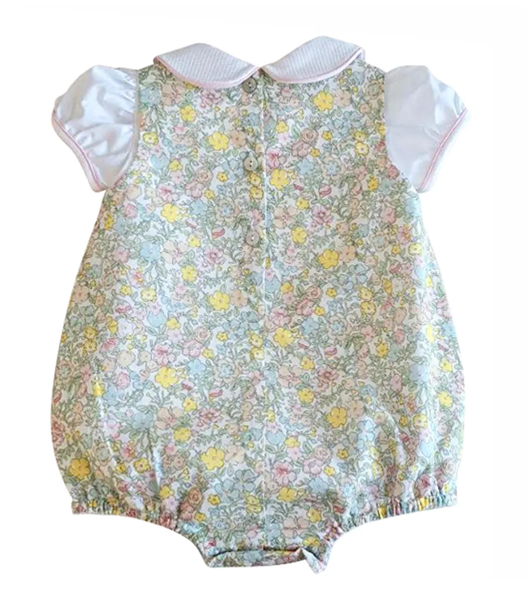 Spring Again Floral baby girl romper