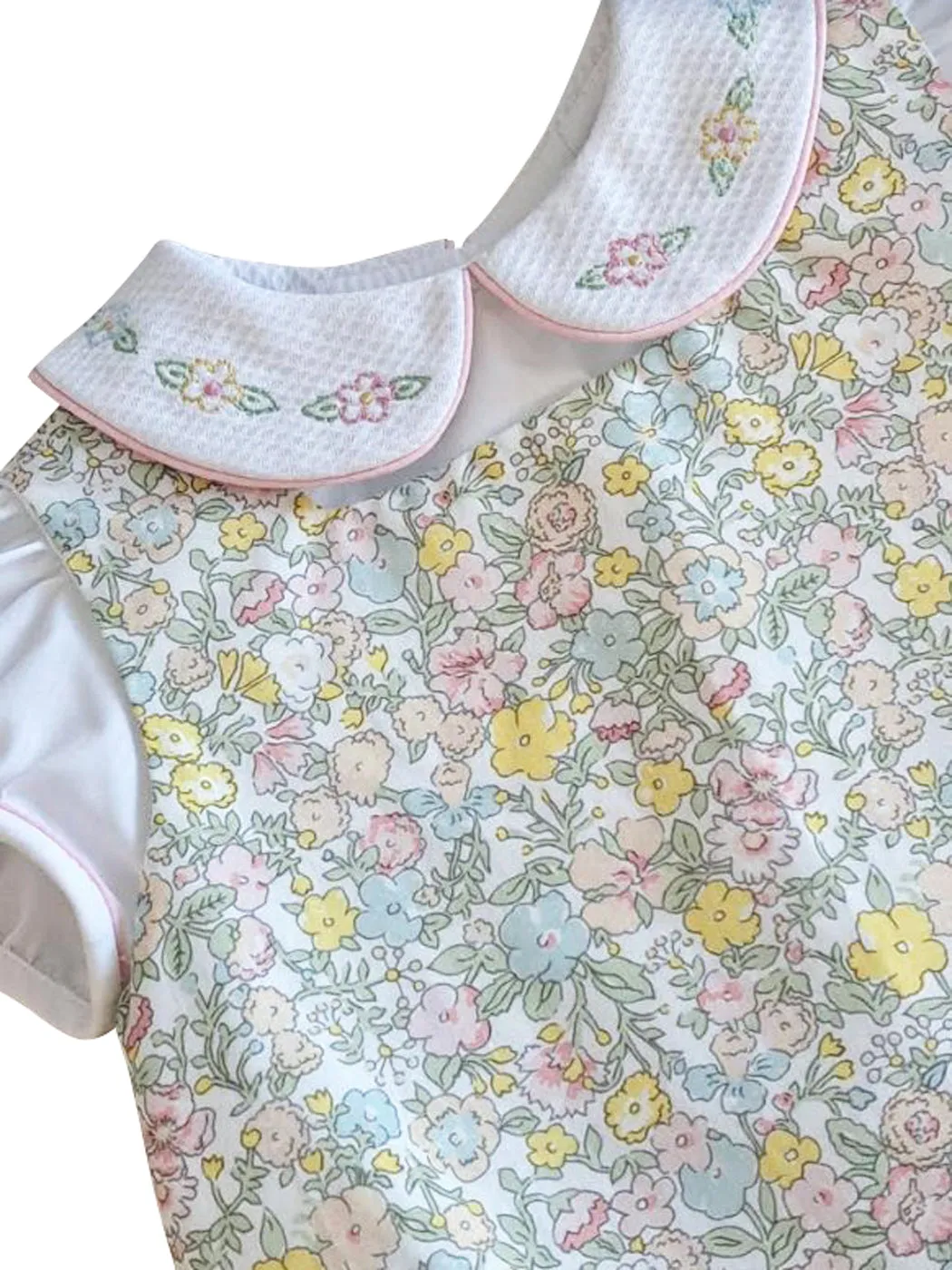 Spring Again Floral baby girl romper