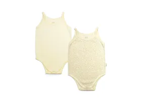 St. Patrick Organic Spaghetti Romper - Natural / Polka Natural