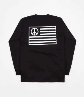 Stan Ray Peace Stripe Long Sleeve T-Shirt - Black