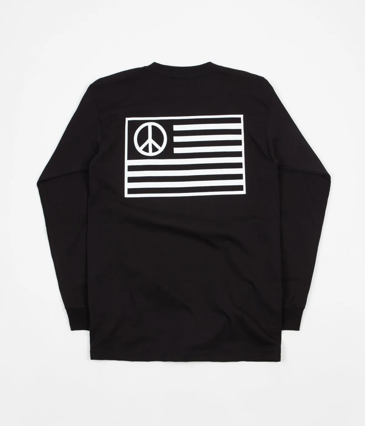 Stan Ray Peace Stripe Long Sleeve T-Shirt - Black