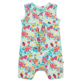 Strawberry Fields Sleeveless Shortie Romper