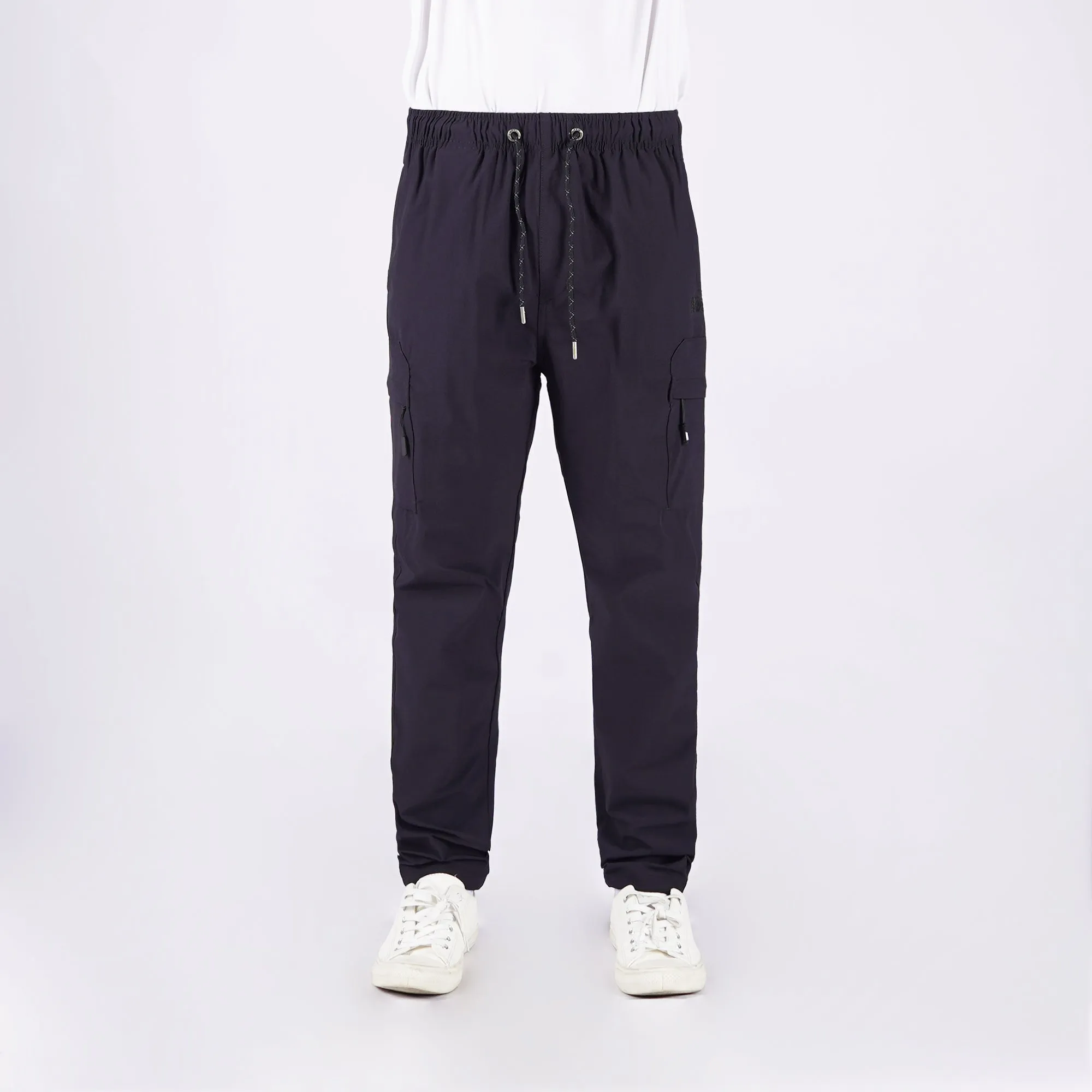 Stylistic Mr. Lee Men's Basic Non-Denim Cargo Pants Mid Waist 145231 (Black)