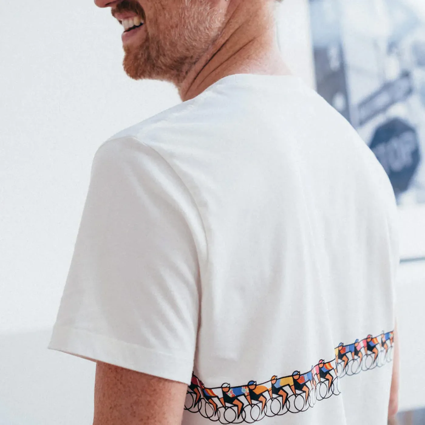 T-Shirt Erstwhile Tete de la Course 90S - Bianco