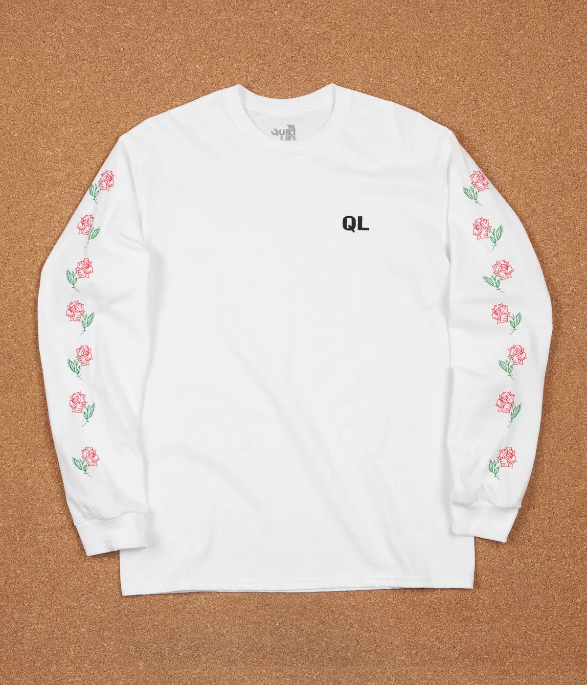 The Quiet Life Rose Long Sleeve T-Shirt - White