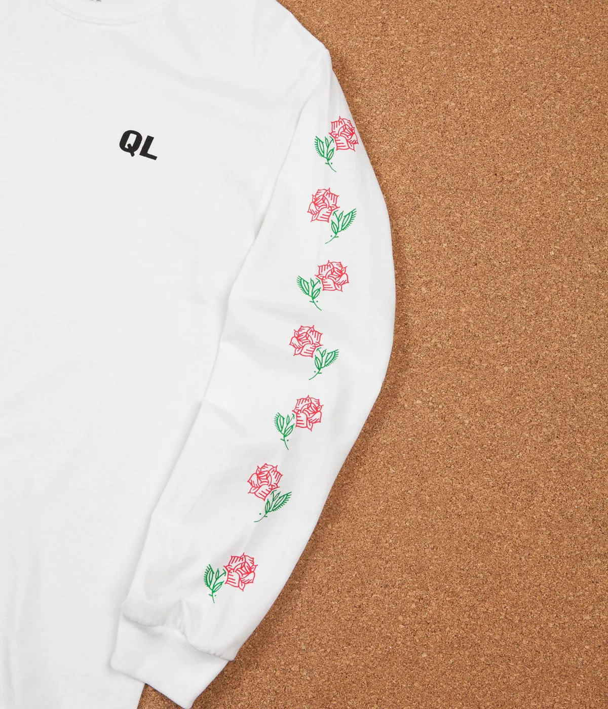 The Quiet Life Rose Long Sleeve T-Shirt - White