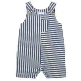 Ticking romper dungarees