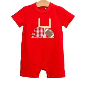 Touch Down Romper - Red