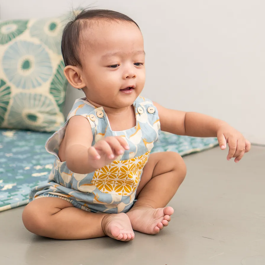 Unisex Cotton Romper Heliconia Alpine , 3 SIZES