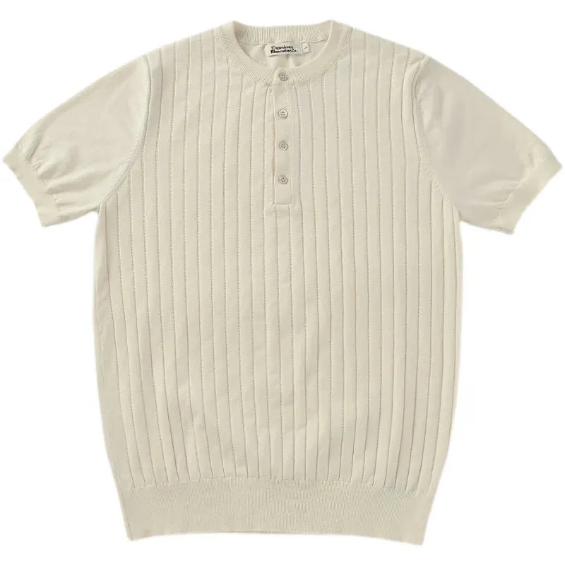 Vintage business cotton summer t-shirt