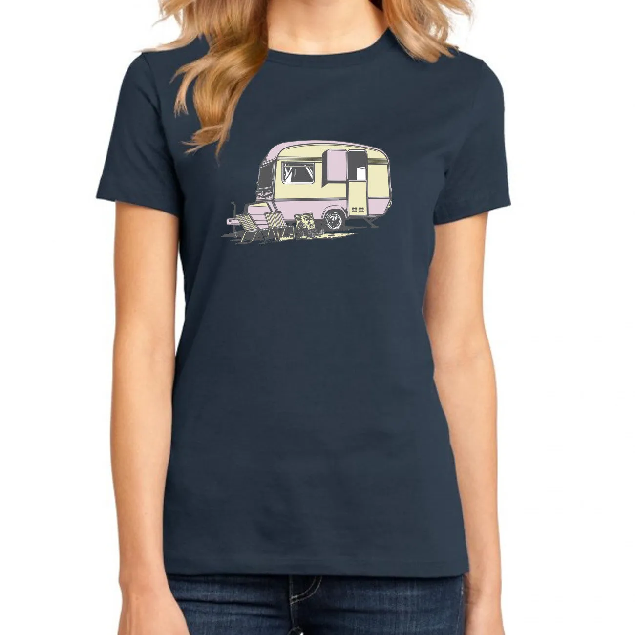 VINTAGE CARAVAN T-SHIRT FOR WOMEN