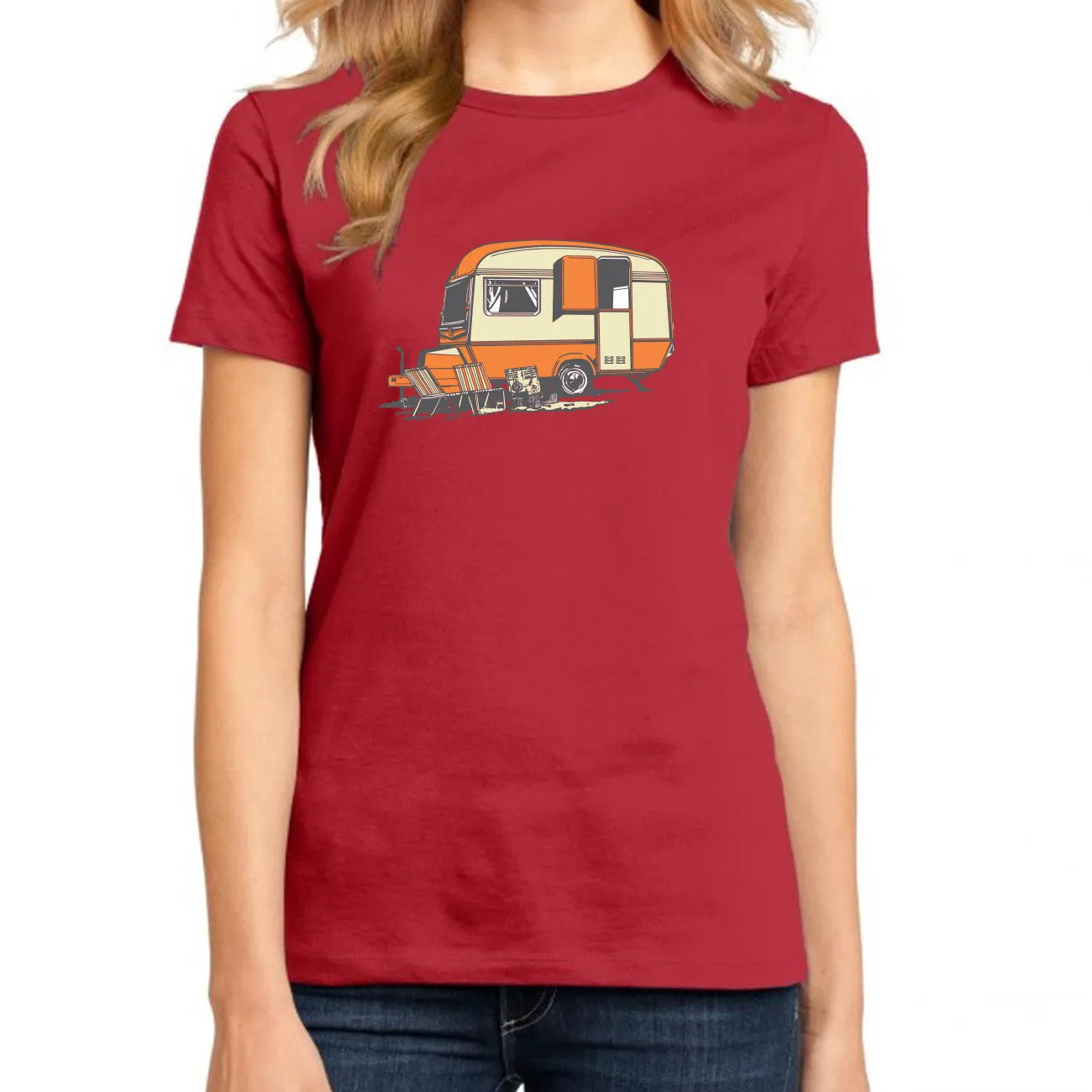 VINTAGE CARAVAN T-SHIRT FOR WOMEN