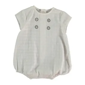 VIOLETA WHITE POLO ROMPER