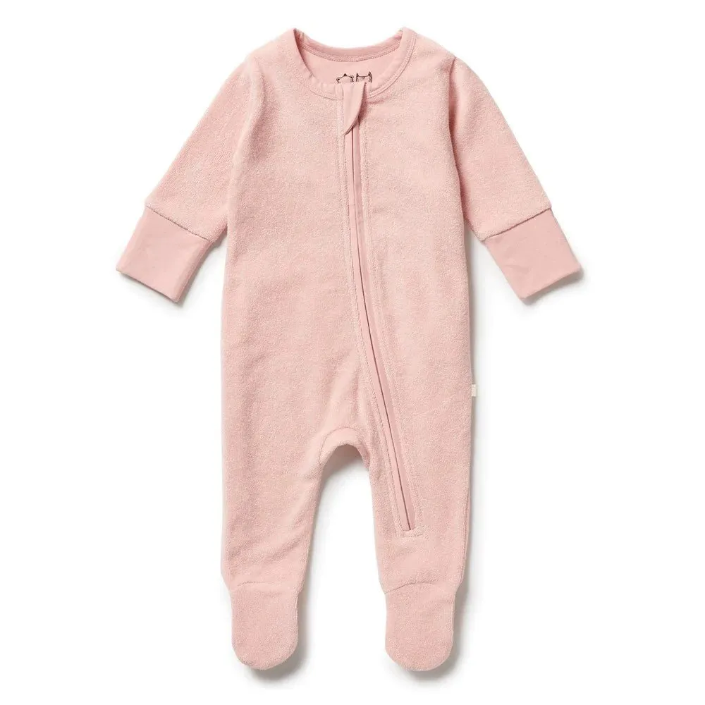 Wilson & Frenchy Cantaloupe Organic Terry Zipsuit