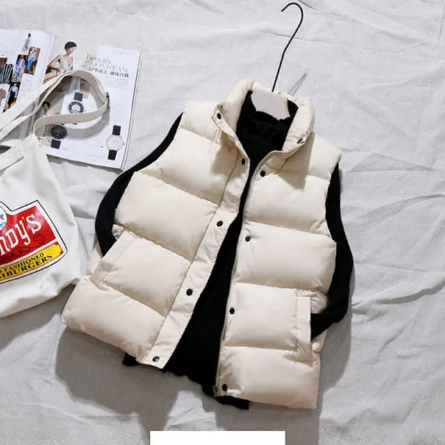 Women's Puffer Jacket | Padded Jacket | Sleeveless Puffer Jacket | Warm Puffer Outwear | Women Vest Jacket | Warm Coat | Winter Waistcoat