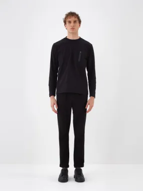 Xint Cotton Long Sleeve Black T-Shirt