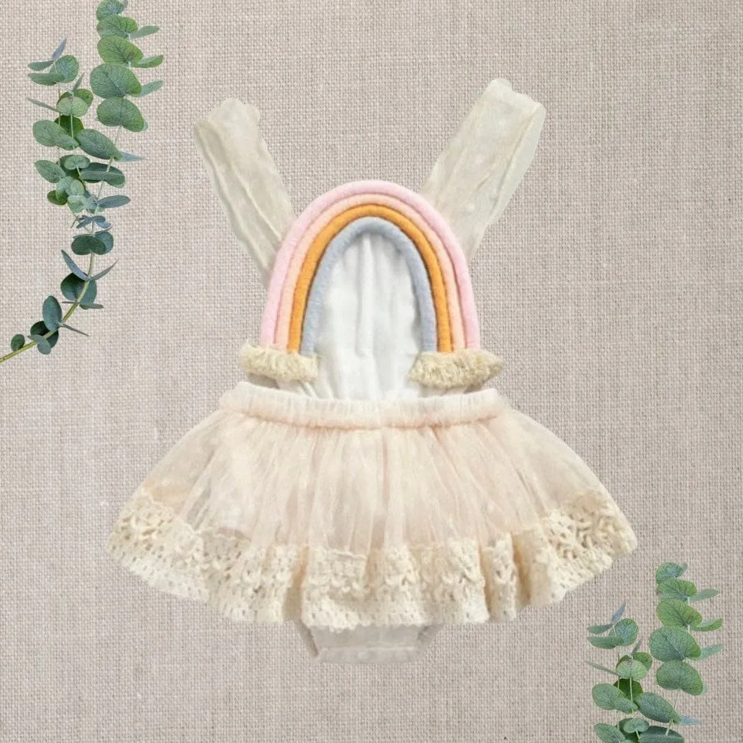 Zara - Baby Rainbow Lace Romper
