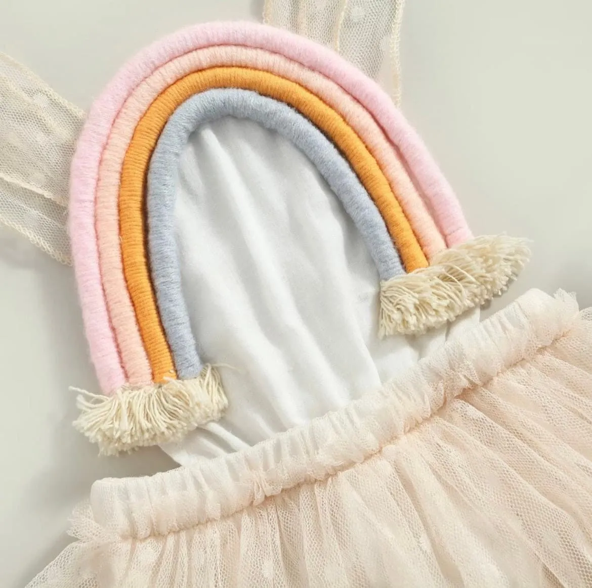 Zara - Baby Rainbow Lace Romper