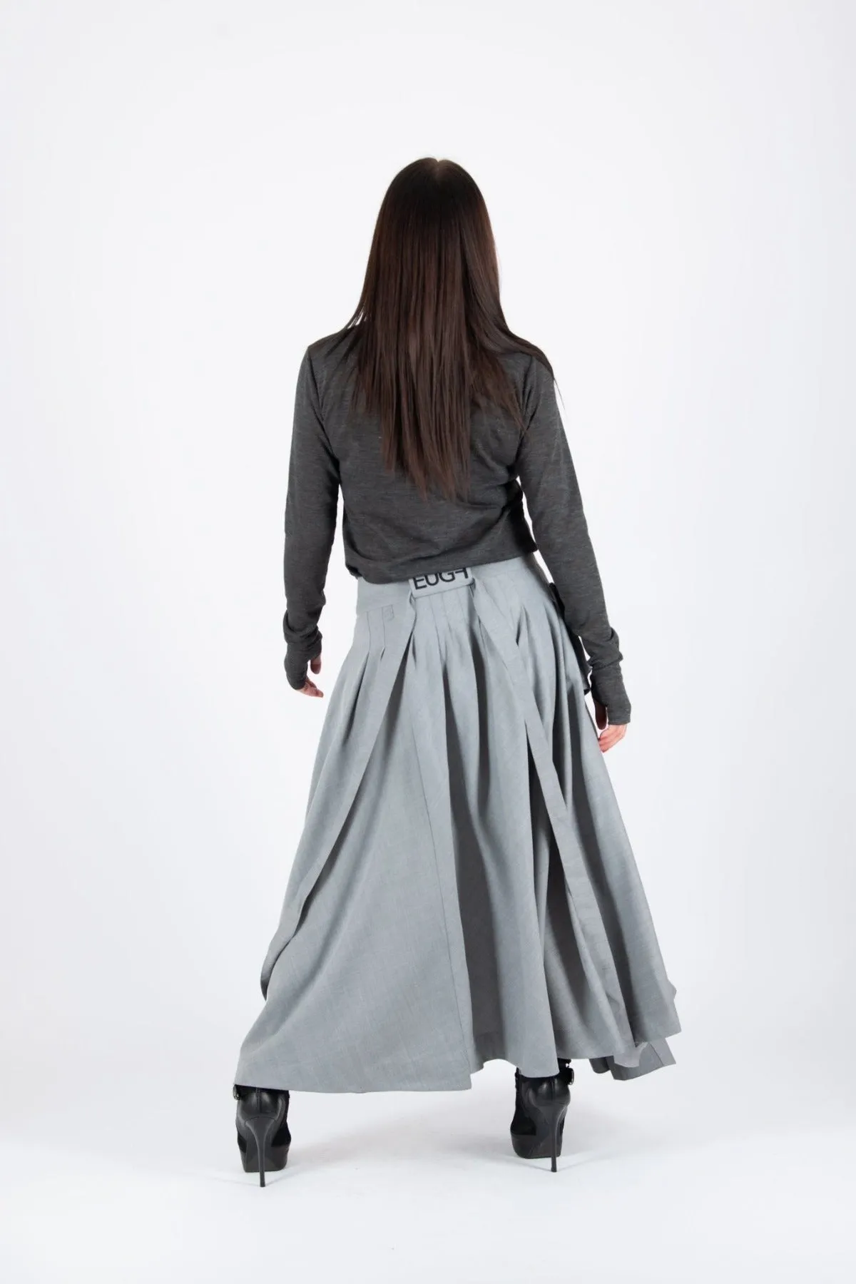 ZEFIRA Asymmetrical Long Skirt