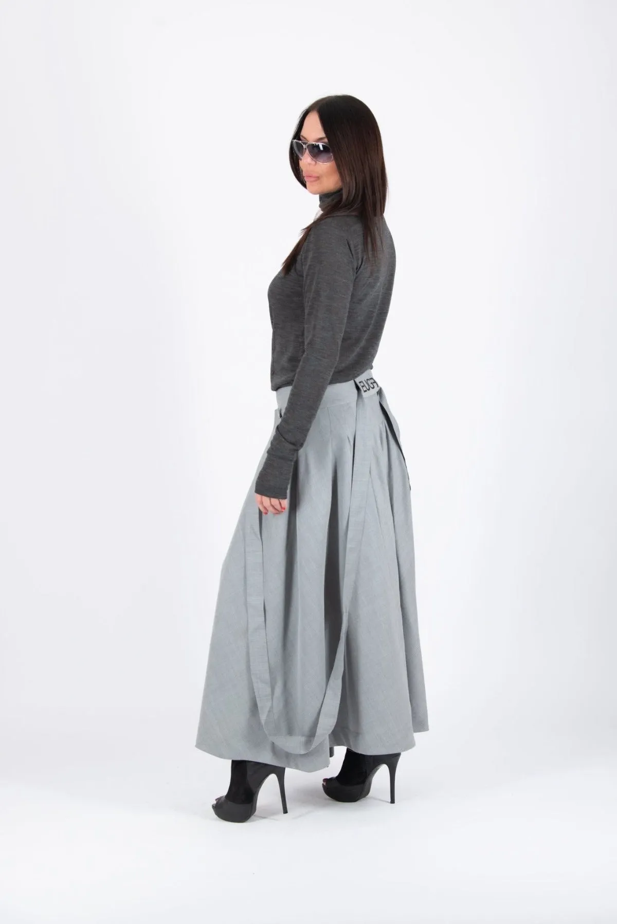 ZEFIRA Asymmetrical Long Skirt