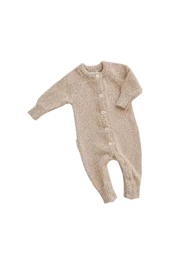 Ziggy Lou Classic Knit Romper - Almond